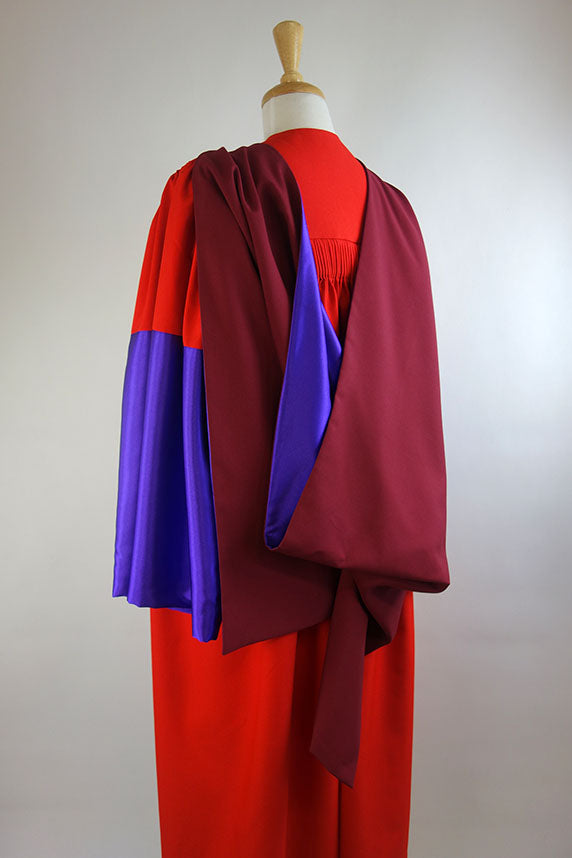 University of Bristol PhD Graduation Gown Set - Gown, Hood and Bonnet