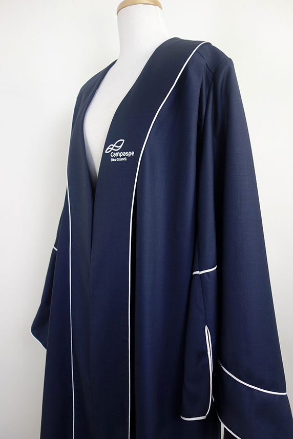 Corporate Mayoral Robe, Navy, Embroidered Council Logo