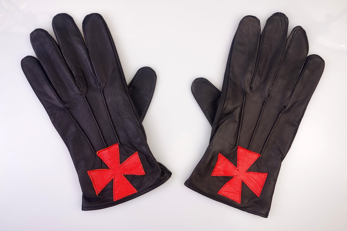 Knight Templar Leather Gloves