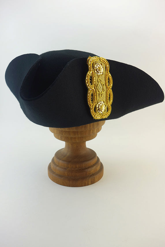 Tricorne Hat with Bullion Motif